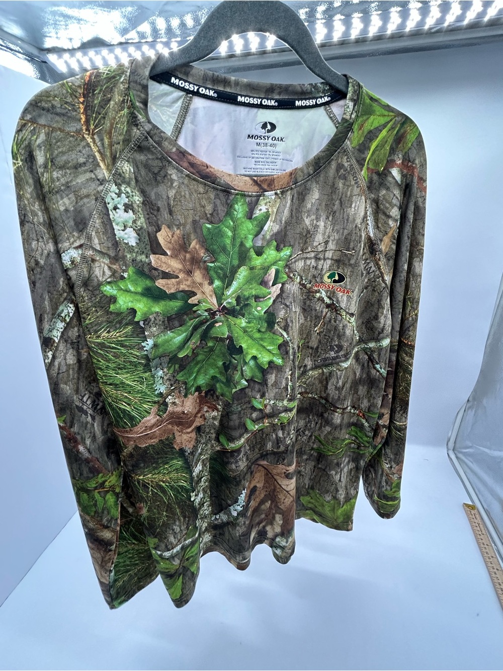 Mossy Oak Camouflage Long Sleeve Shirt - Green/Brown M